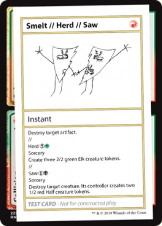 Smelt // Herd // Saw (2021 Edition) [Mystery Booster Playtest Cards] | Exor Games Dartmouth