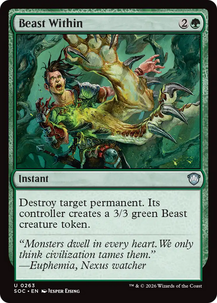 Beast Within [Secrets of Strixhaven Commander] | Exor Games Dartmouth