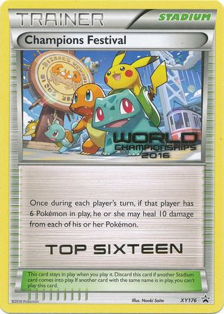 Champions Festival 2016 Top Sixteen (XY176) [XY: Black Star Promos] | Exor Games Dartmouth