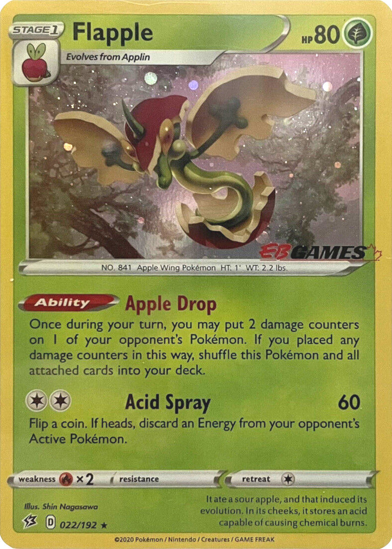 Flapple (022/192) (EB Games Exclusive) [Sword & Shield: Rebel Clash] | Exor Games Dartmouth