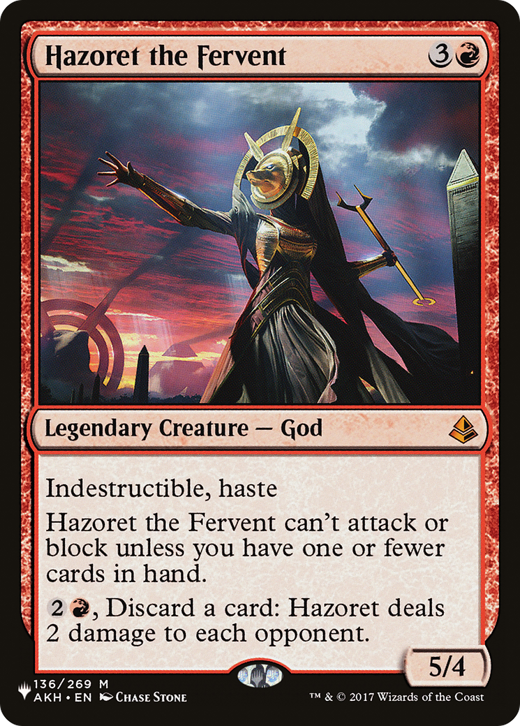 Hazoret the Fervent [The List] | Exor Games Dartmouth