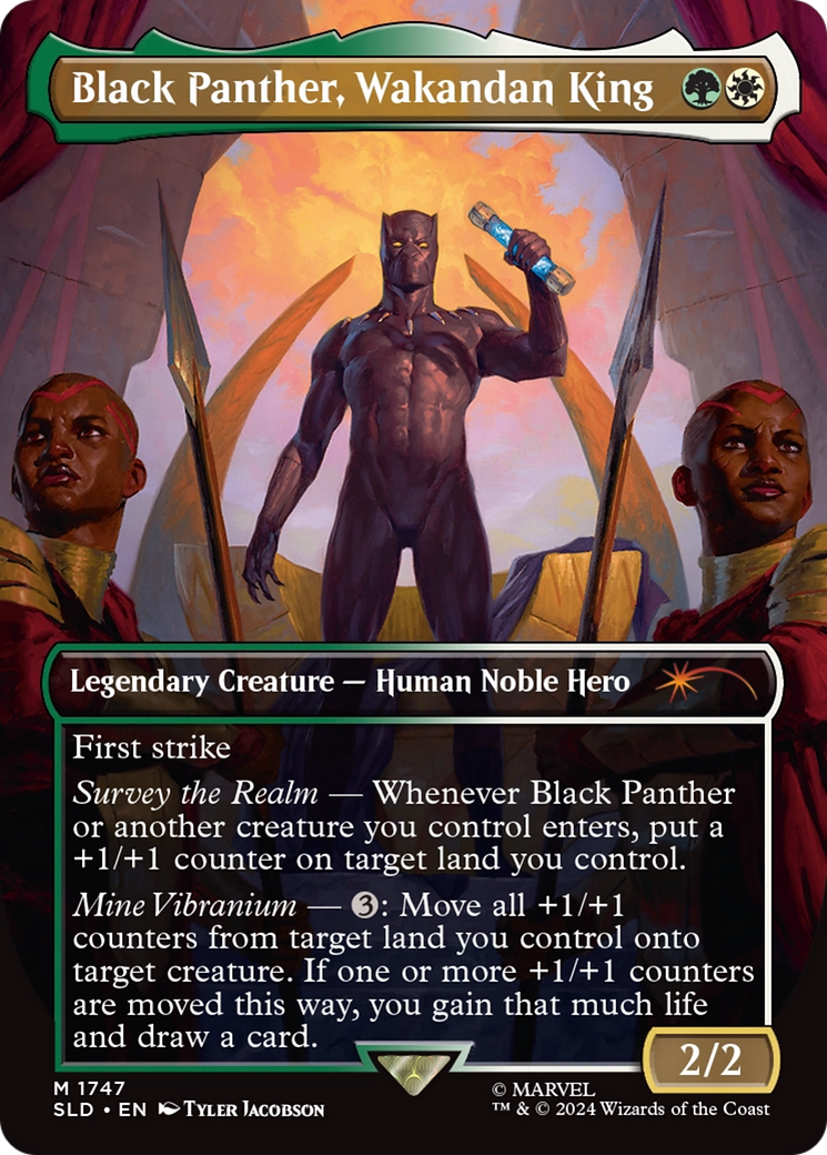 Black Panther, Wakandan King (Rainbow Foil) [Secret Lair Drop Series] | Exor Games Dartmouth