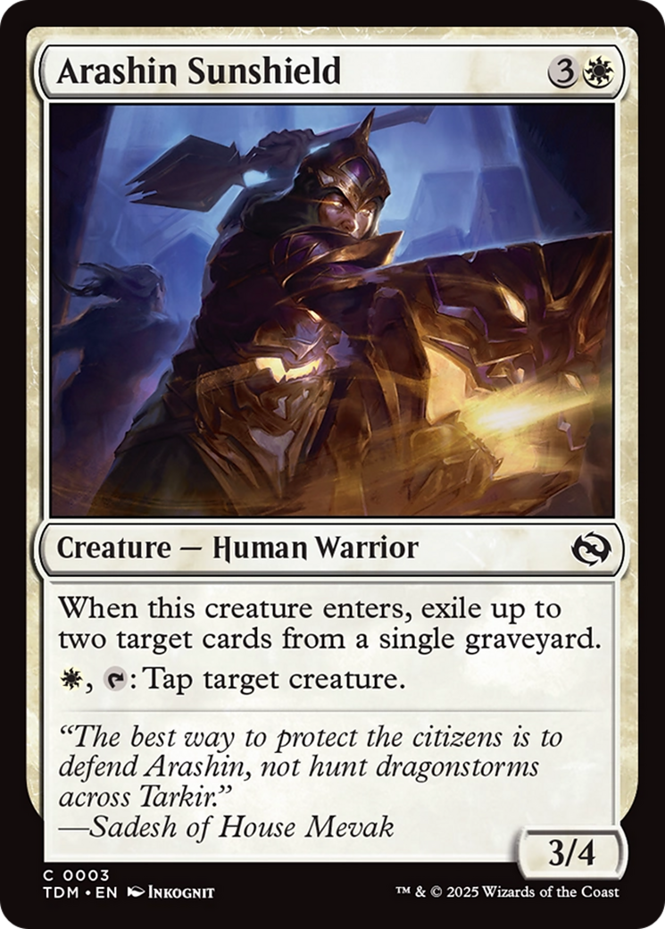 Arashin Sunshield [Tarkir: Dragonstorm] | Exor Games Dartmouth