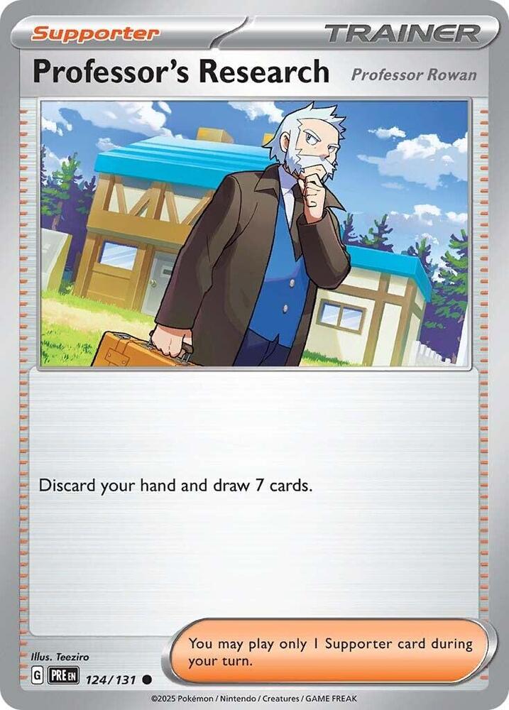 Professor's Research (124/131) [Professor Rowan] [Scarlet & Violet: Prismatic Evolutions] | Exor Games Dartmouth