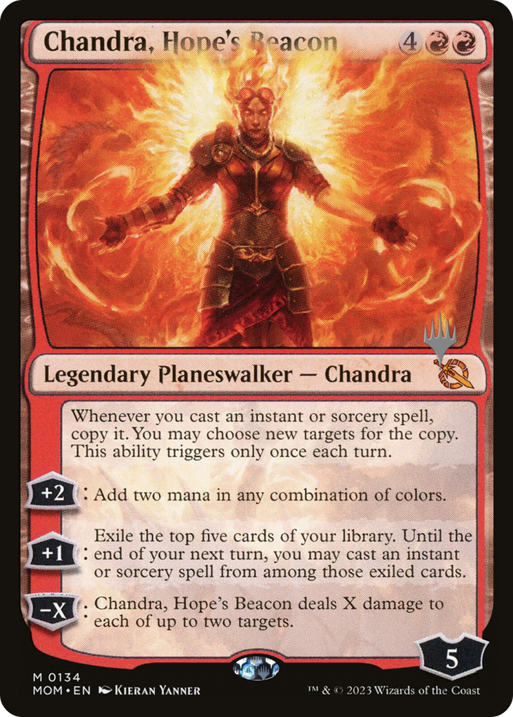 Chandra, Hope's Beacon (Promo Pack) [March of the Machine Promos] | Exor Games Dartmouth