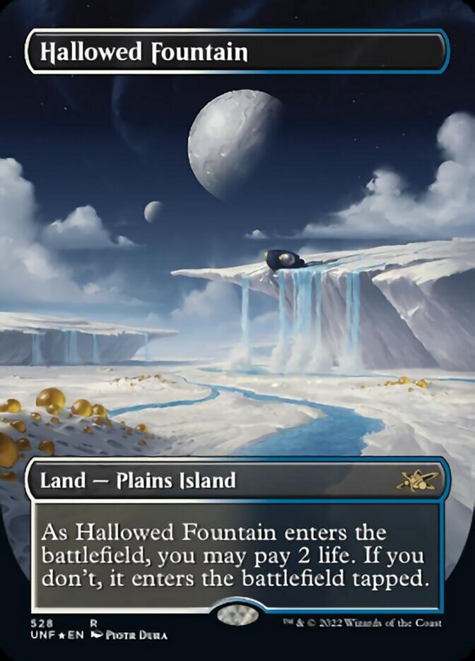 Hallowed Fountain (Borderless) (Galaxy Foil) [Unfinity] | Exor Games Dartmouth