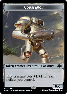 Insect // Construct Double-Sided Token [Dominaria Remastered Tokens] | Exor Games Dartmouth