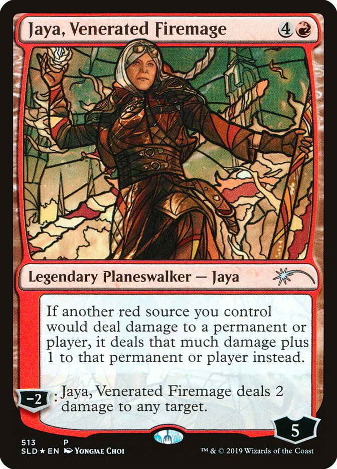 Jaya, Venerated Firemage (Stained Glass) [Secret Lair Drop Promos] | Exor Games Dartmouth