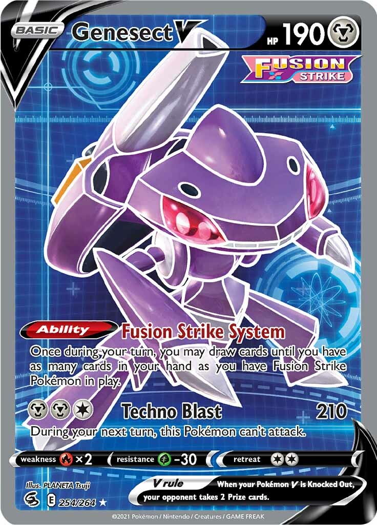 Genesect V (254/264) [Sword & Shield: Fusion Strike] | Exor Games Dartmouth