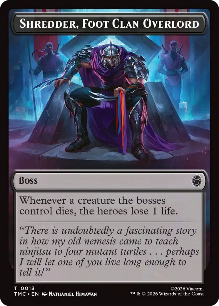 Shredder, Foot Clan Overlord [Teenage Mutant Ninja Turtles Commander Tokens] | Exor Games Dartmouth