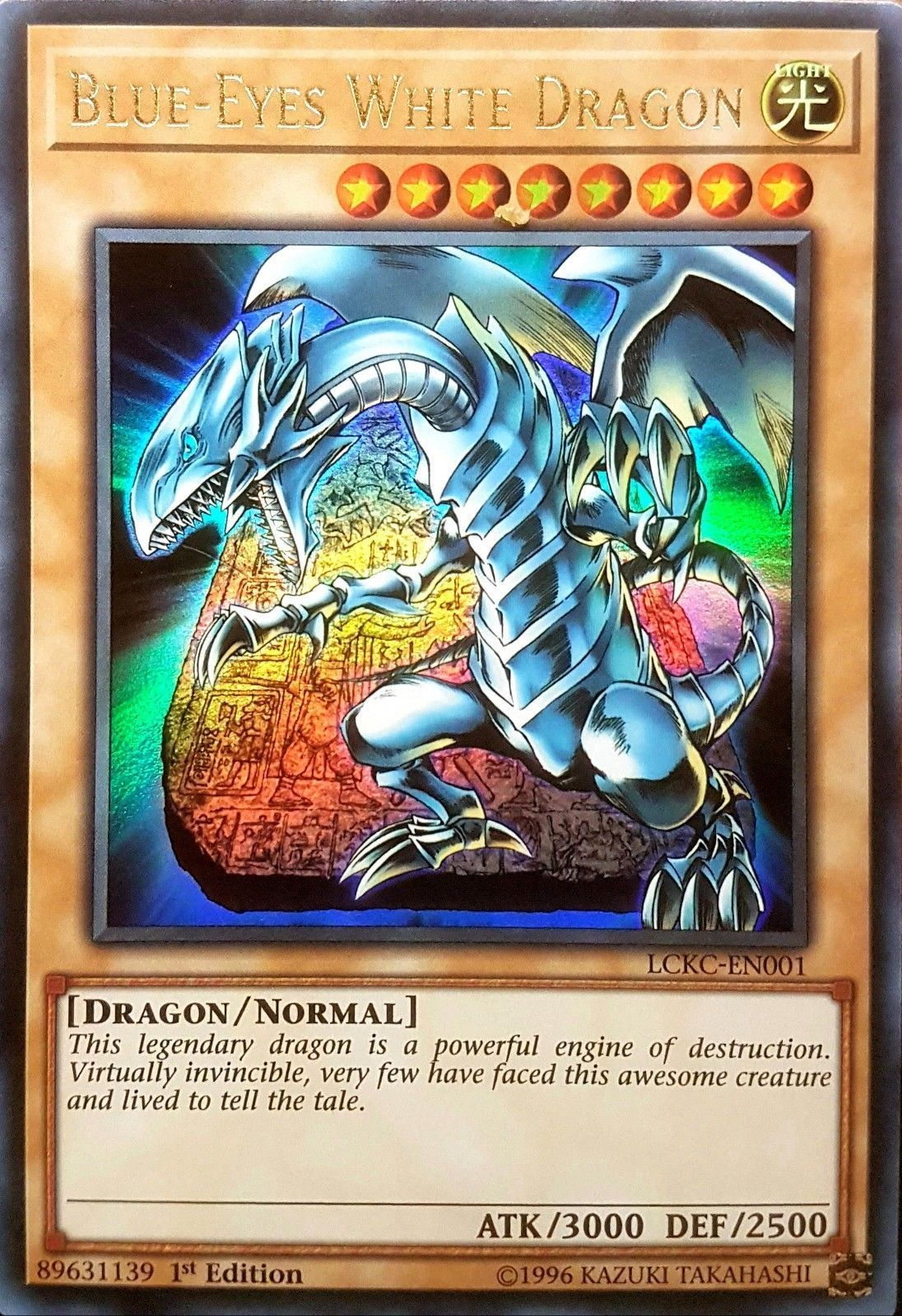 Blue-Eyes White Dragon (Version 4) [LCKC-EN001] Ultra Rare | Exor Games Dartmouth