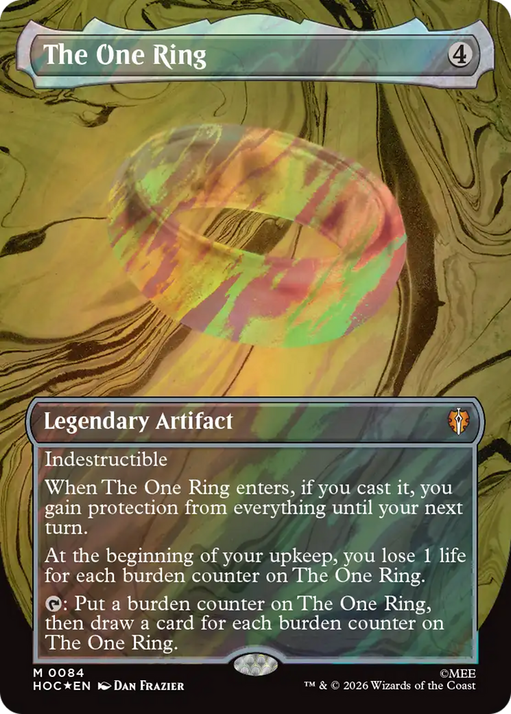 The One Ring (Borderless) (Surge Foil) [The Hobbit] | Exor Games Dartmouth