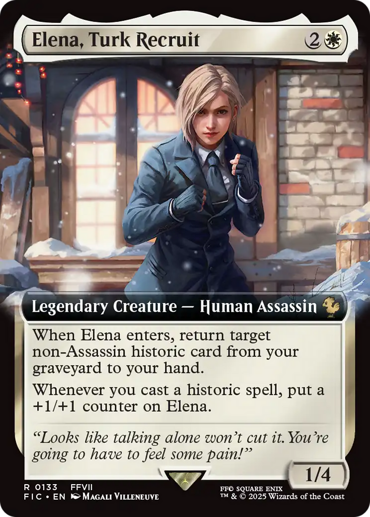 Elena, Turk Recruit (Extended Art) [FINAL FANTASY Commander] | Exor Games Dartmouth
