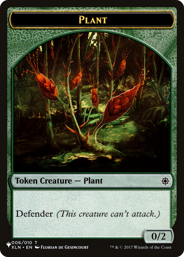 Food // Plant Double-Sided Token [The List] | Exor Games Dartmouth