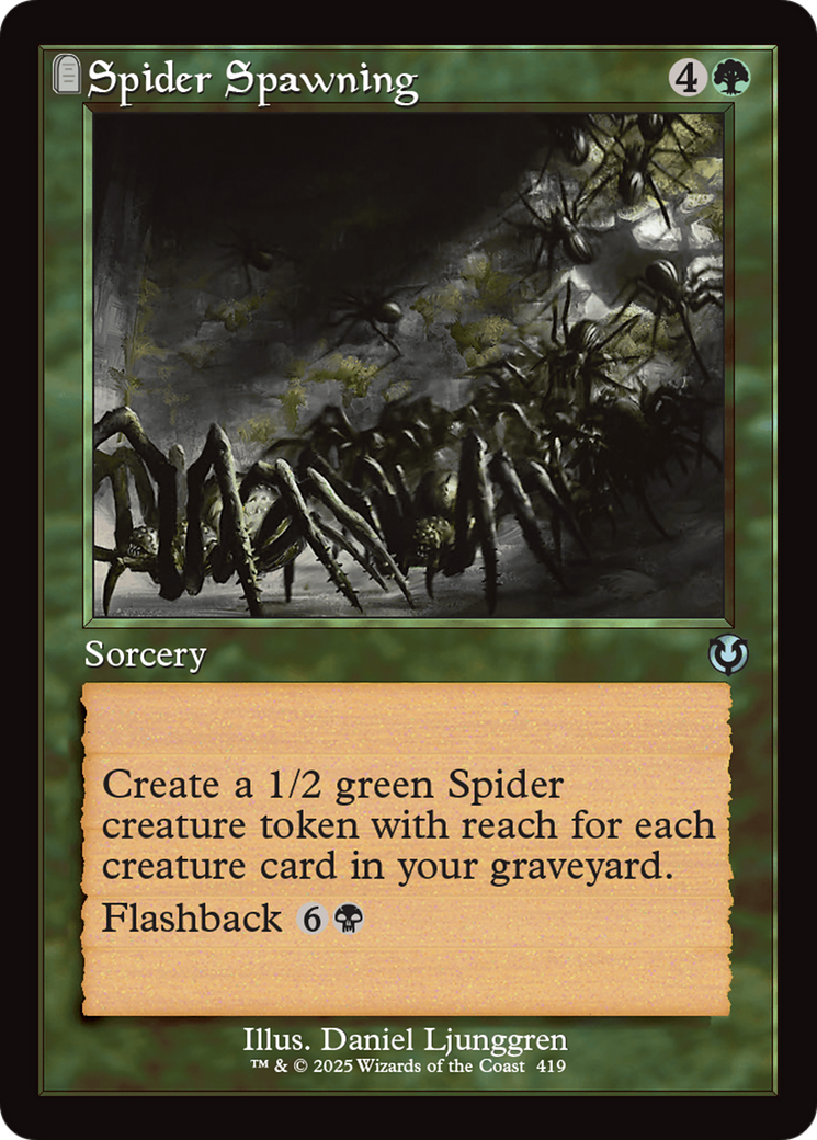 Spider Spawning (Retro Frame) [Innistrad Remastered] | Exor Games Dartmouth