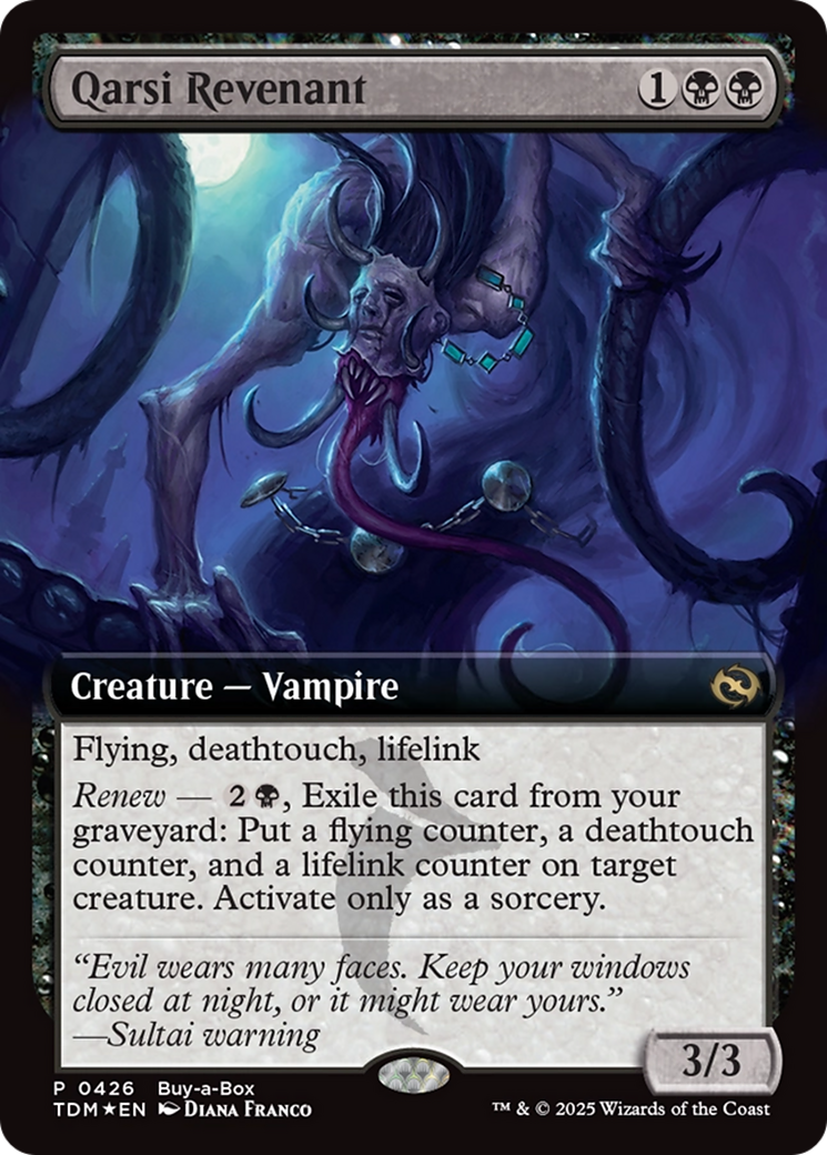 Qarsi Revenant (Extended Art) (Buy-A-Box) [Tarkir: Dragonstorm Promos] | Exor Games Dartmouth