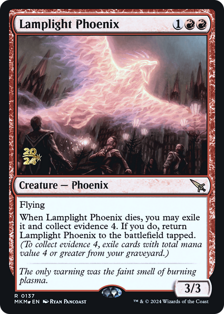 Lamplight Phoenix [Murders at Karlov Manor Prerelease Promos] | Exor Games Dartmouth