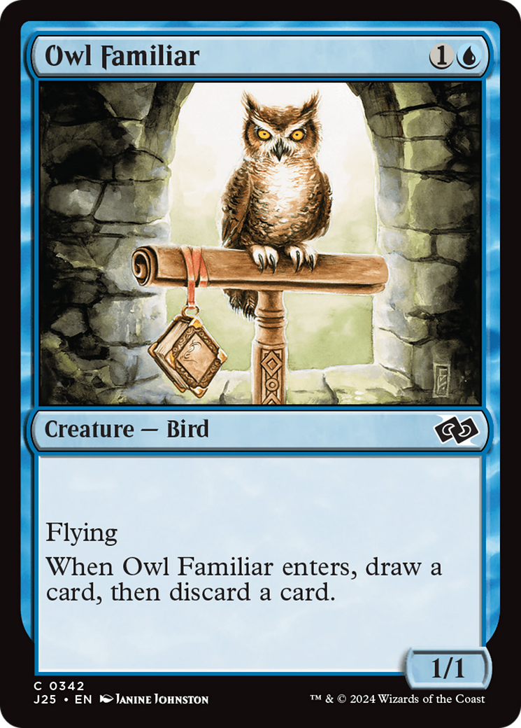 Owl Familiar [Foundations Jumpstart] | Exor Games Dartmouth