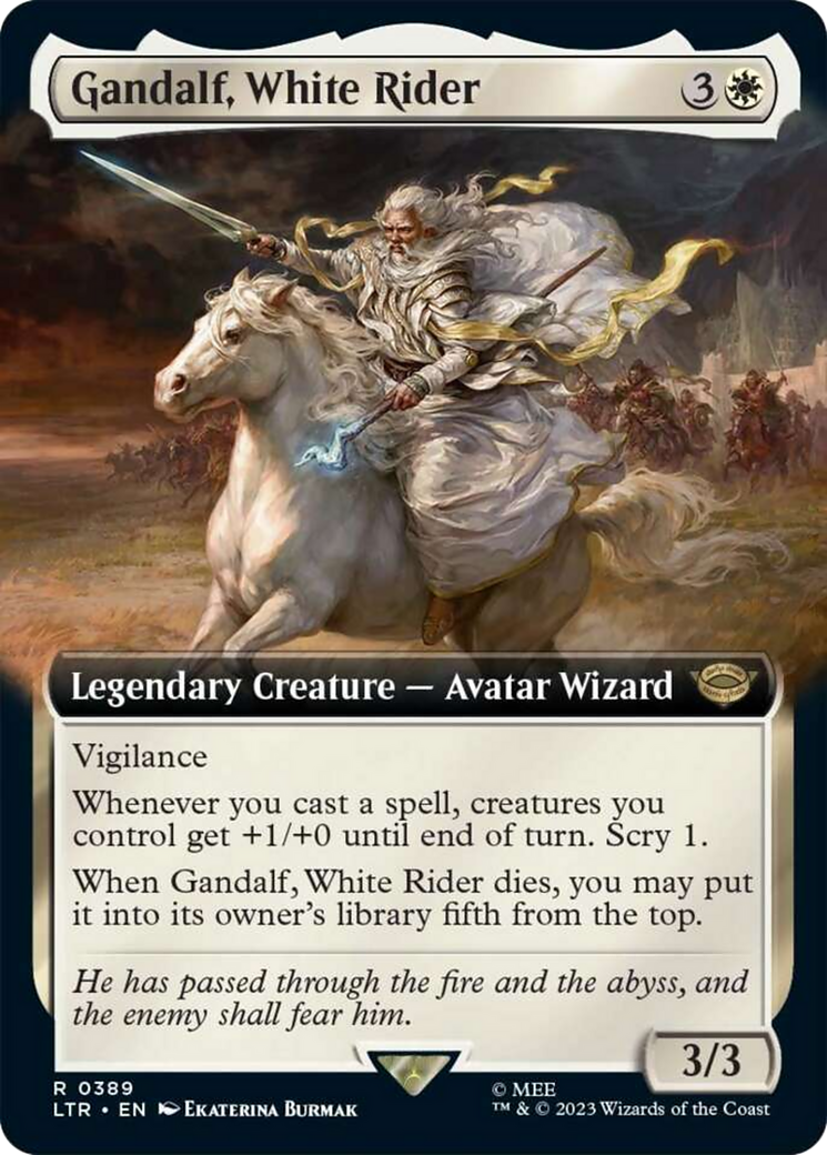 Gandalf, White Rider (Extended Art) [The Lord of the Rings: Tales of Middle-Earth] | Exor Games Dartmouth