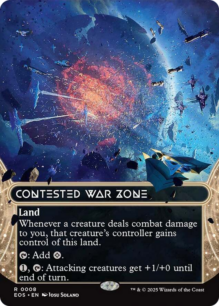 Contested War Zone (0008) (Borderless) [Edge of Eternities: Stellar Sights] | Exor Games Dartmouth