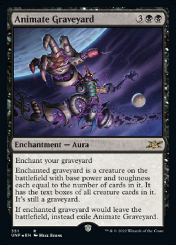 Animate Graveyard (Galaxy Foil) [Unfinity] | Exor Games Dartmouth