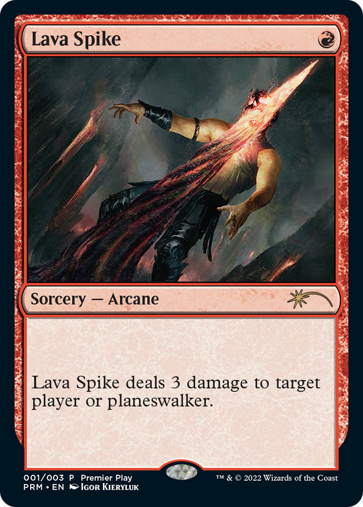 Lava Spike (Premier Play) [Pro Tour Promos] | Exor Games Dartmouth