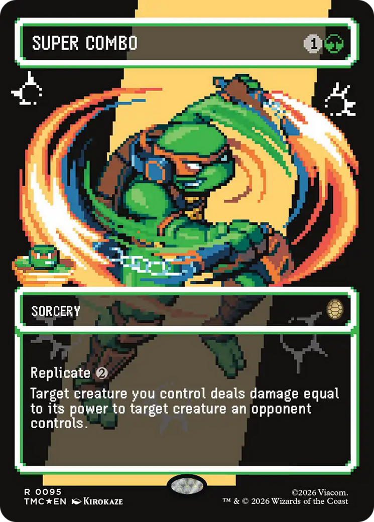 Super Combo (Borderless) (Surge Foil) [Teenage Mutant Ninja Turtles Commander] | Exor Games Dartmouth