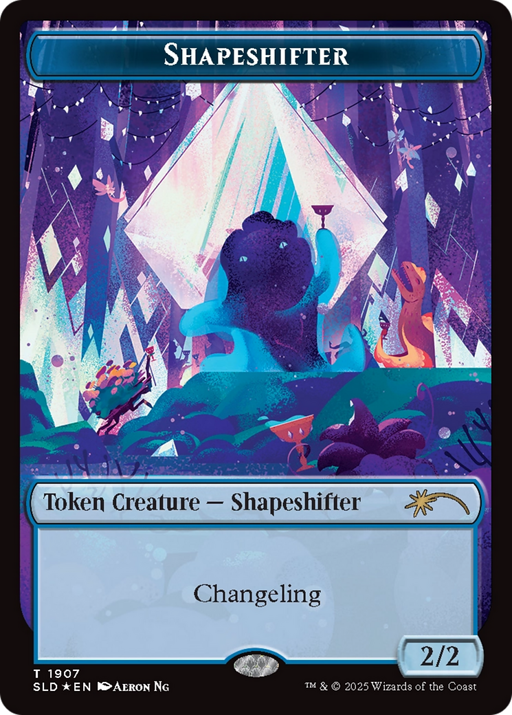 Shapeshifter Token (1907) (Double Rainbow Foil) [Secret Lair Drop Series] | Exor Games Dartmouth
