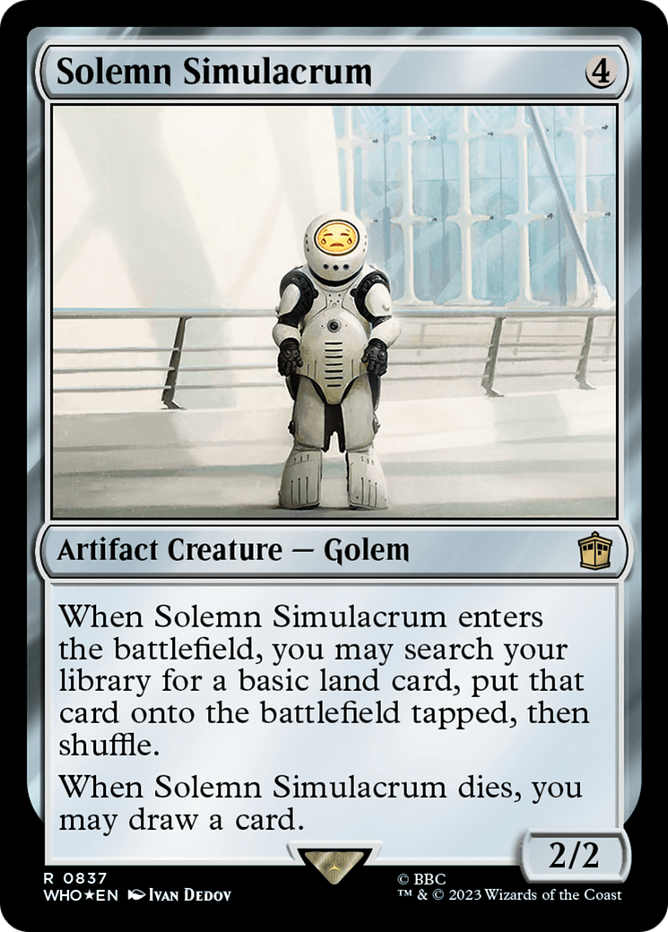 Solemn Simulacrum (Surge Foil) [Doctor Who] | Exor Games Dartmouth