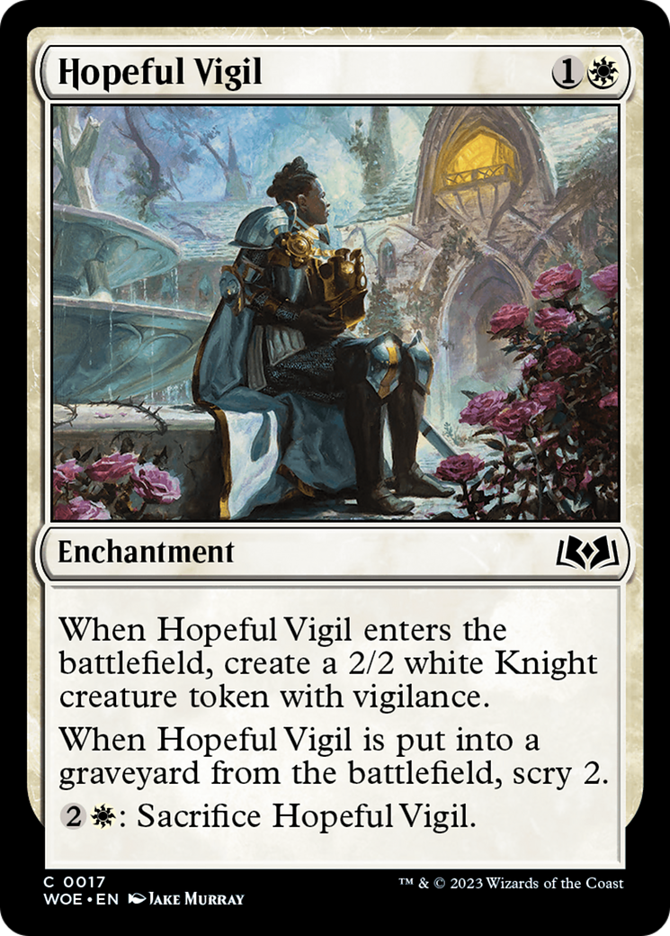 Hopeful Vigil [Wilds of Eldraine] | Exor Games Dartmouth