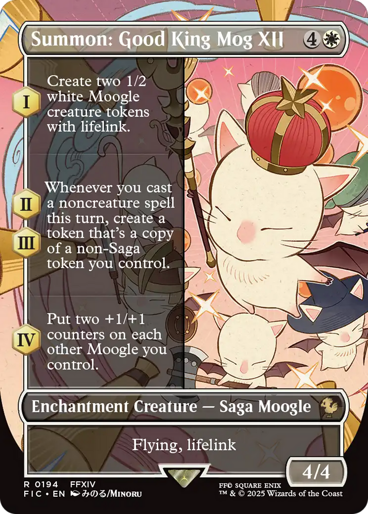 Summon: Good King Mog XII (Borderless) [FINAL FANTASY Commander] | Exor Games Dartmouth