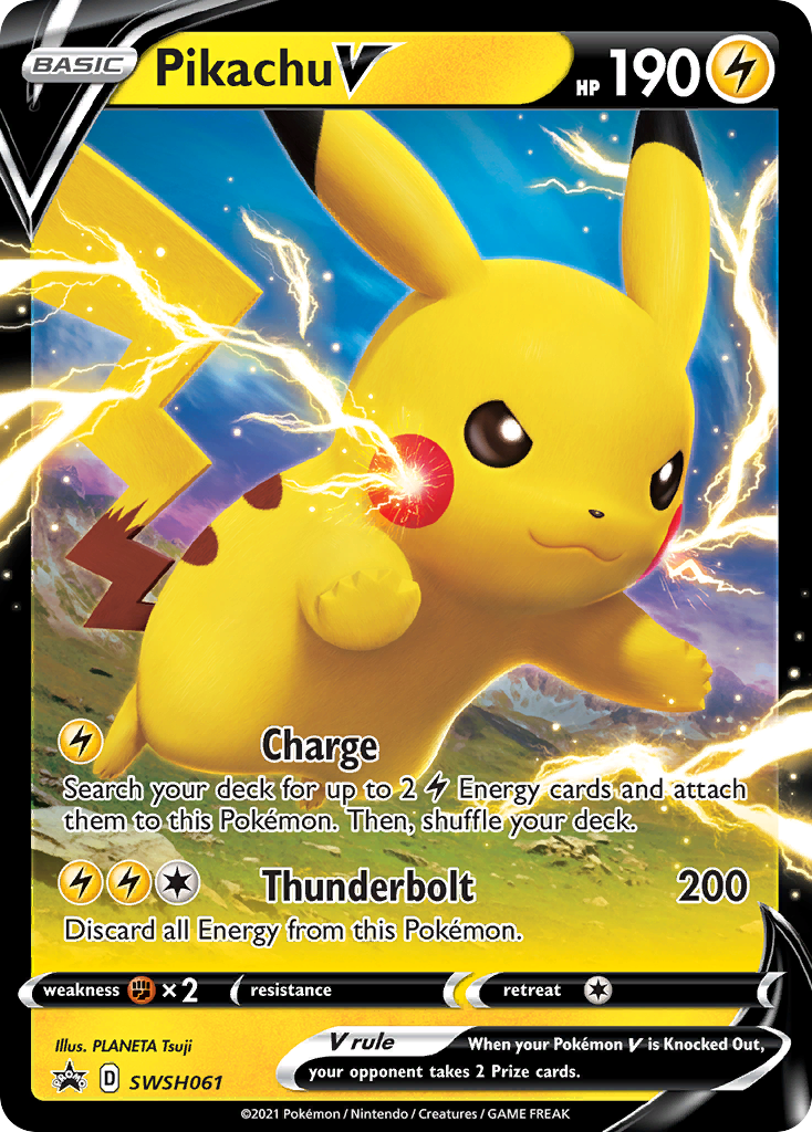 Pikachu V (SWSH061) [Sword & Shield: Black Star Promos] | Exor Games Dartmouth