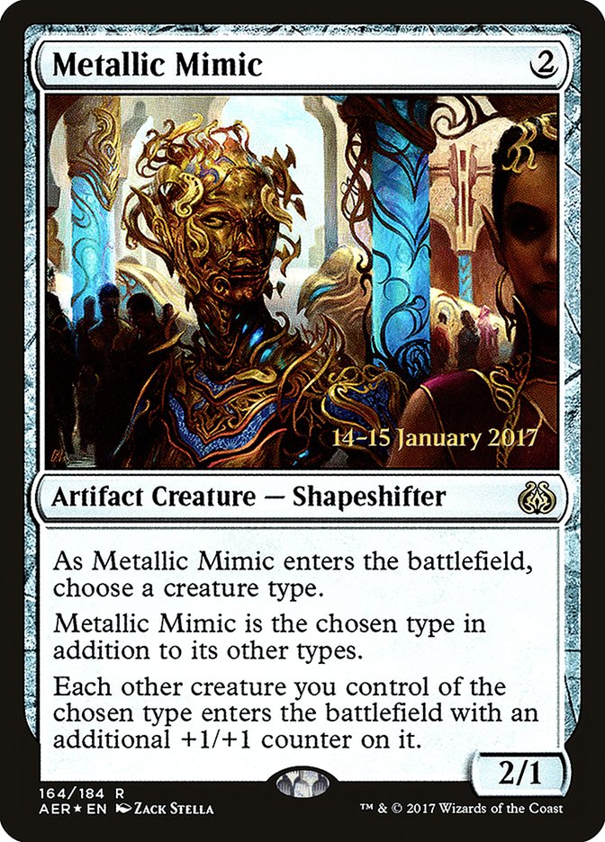Metallic Mimic [Aether Revolt Prerelease Promos] | Exor Games Dartmouth