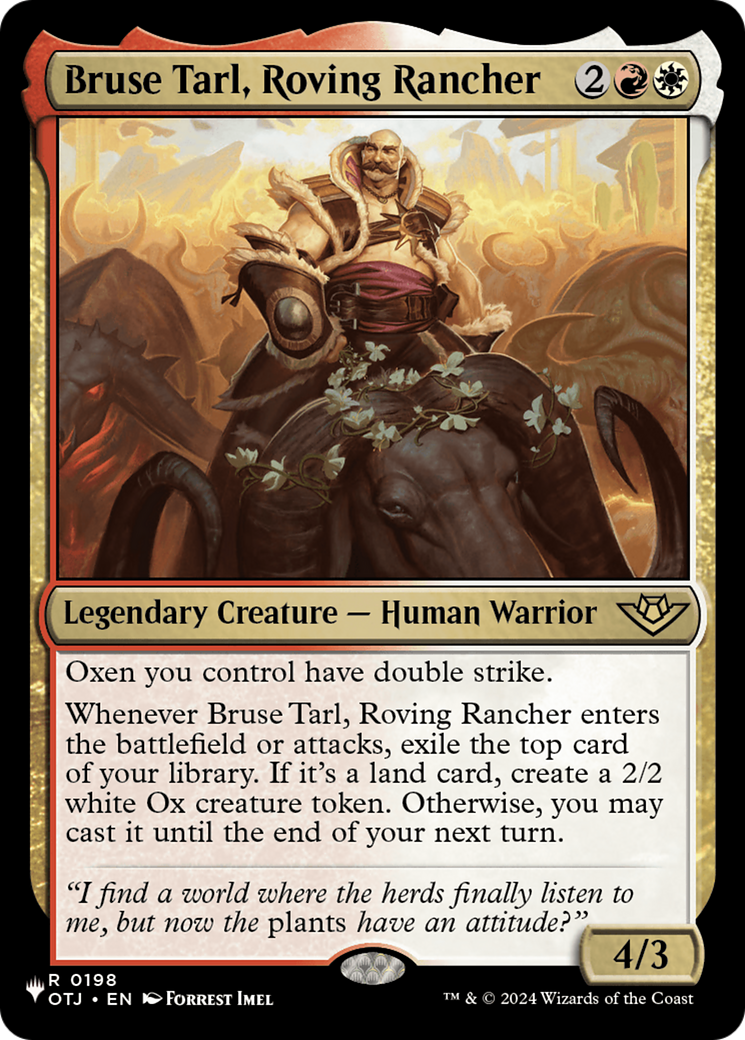 Bruse Tarl, Roving Rancher (OTJ) [The List] | Exor Games Dartmouth