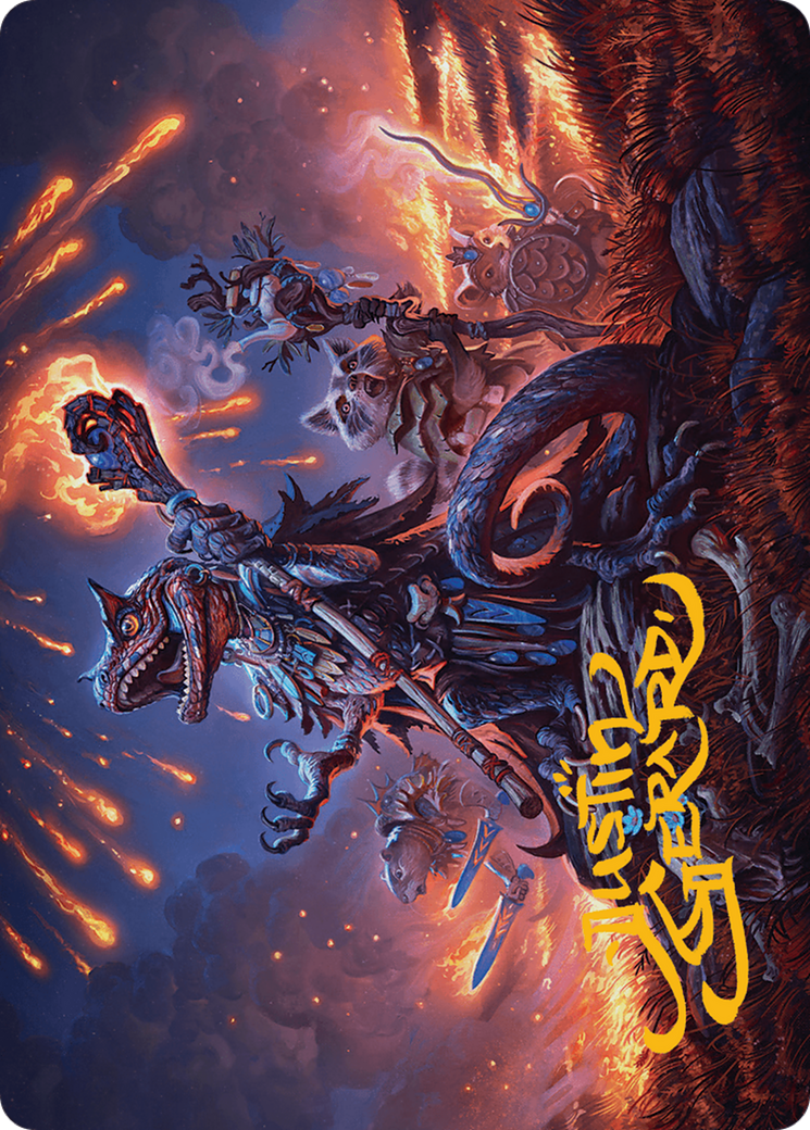 Valley Flamecaller Art Card (Gold-Stamped Signature) [Bloomburrow Art Series] | Exor Games Dartmouth