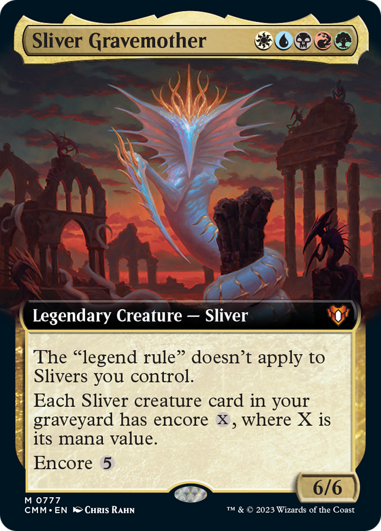 Sliver Gravemother (Extended Art) [Commander Masters] | Exor Games Dartmouth