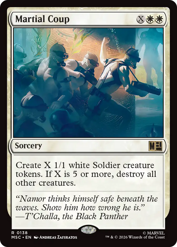 Martial Coup (Surge Foil) [Marvel Super Heroes Commander] | Exor Games Dartmouth
