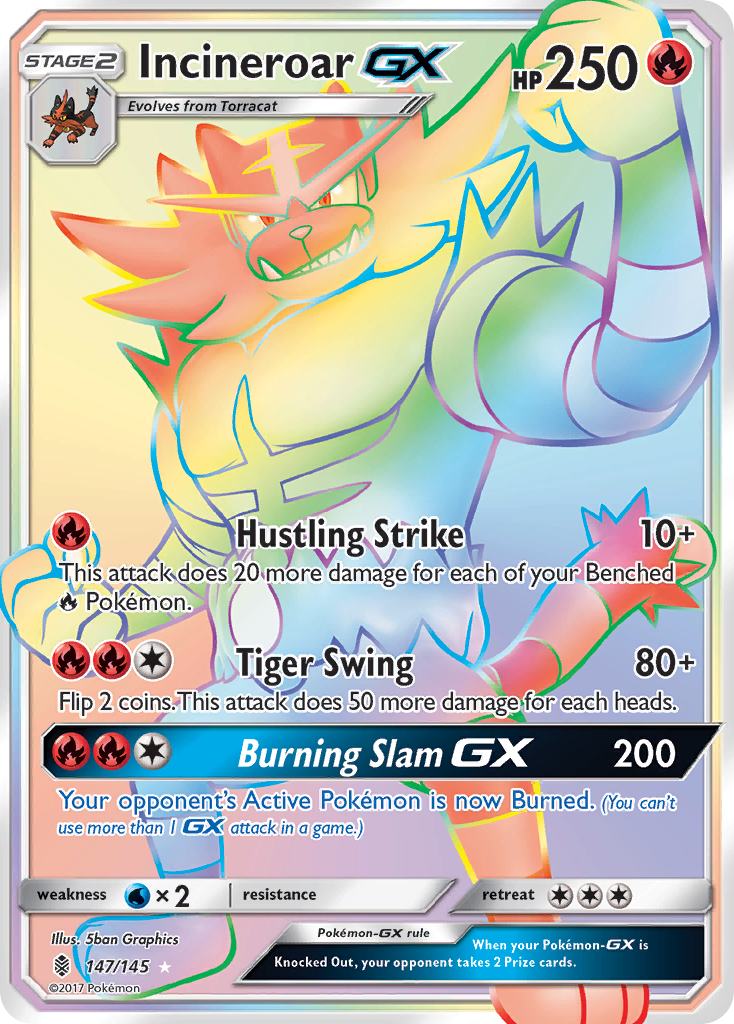 Incineroar GX (147/145) [Sun & Moon: Guardians Rising] | Exor Games Dartmouth