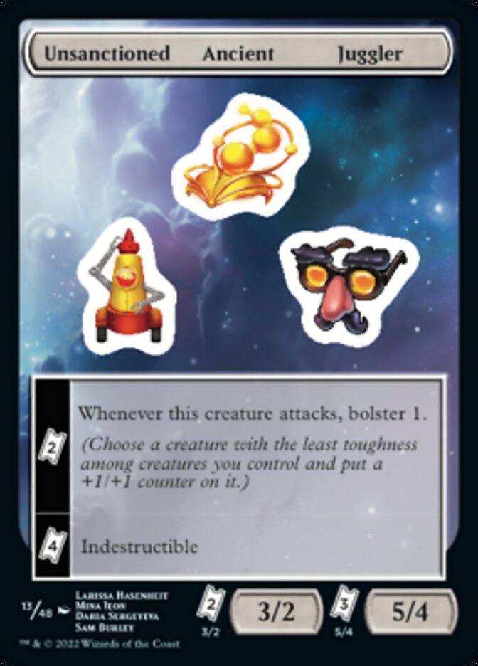 Unsanctioned Ancient Juggler [Unfinity Stickers] | Exor Games Dartmouth