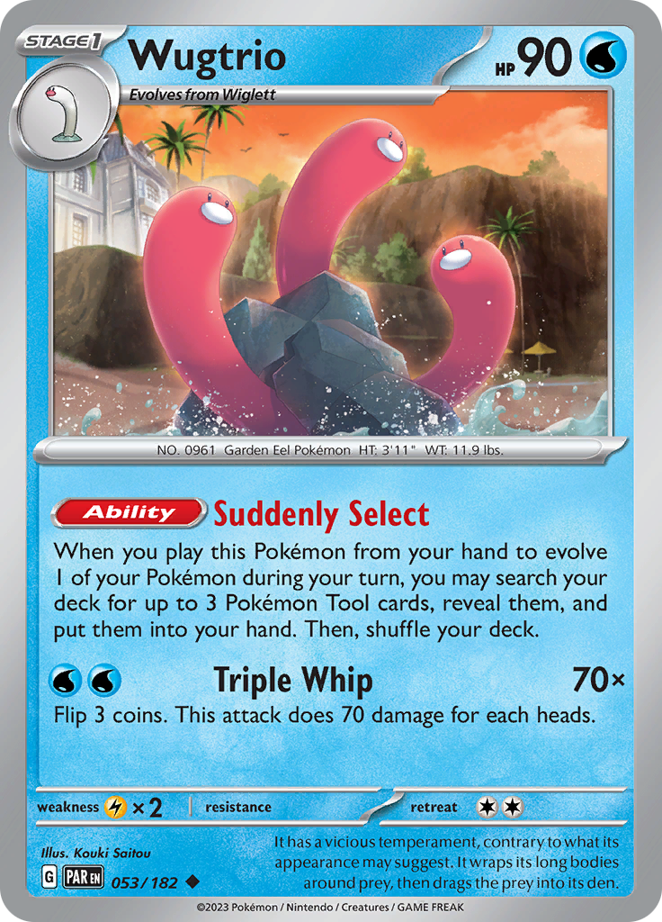 Wugtrio (053/182) [Scarlet & Violet: Paradox Rift] | Exor Games Dartmouth