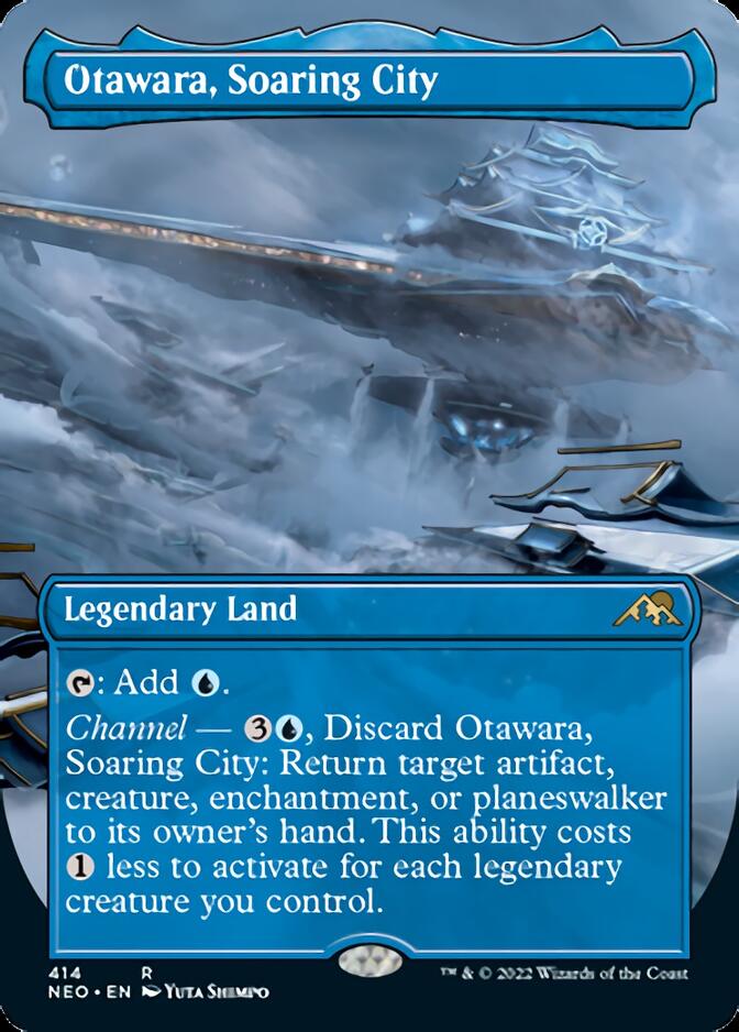 Otawara, Soaring City (Borderless Alternate Art) [Kamigawa: Neon Dynasty] | Exor Games Dartmouth