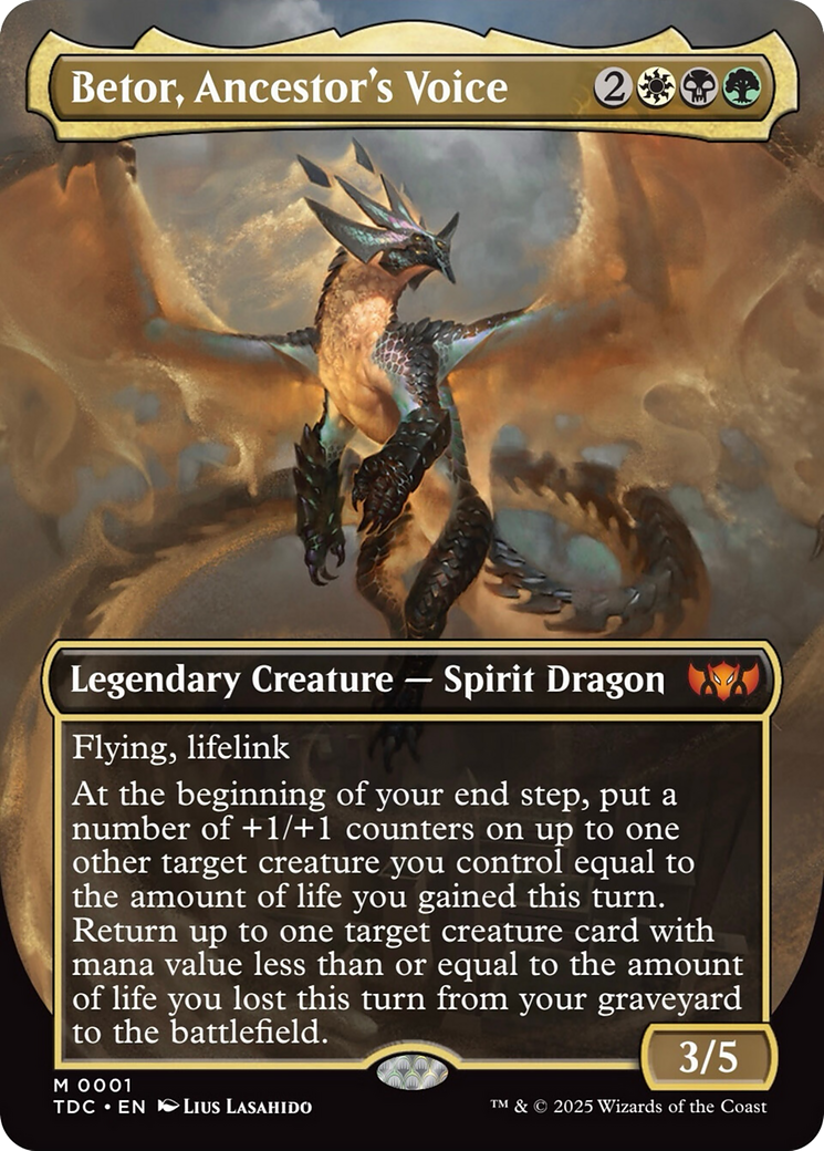 Betor, Ancestor's Voice (Borderless) [Tarkir: Dragonstorm Commander] | Exor Games Dartmouth