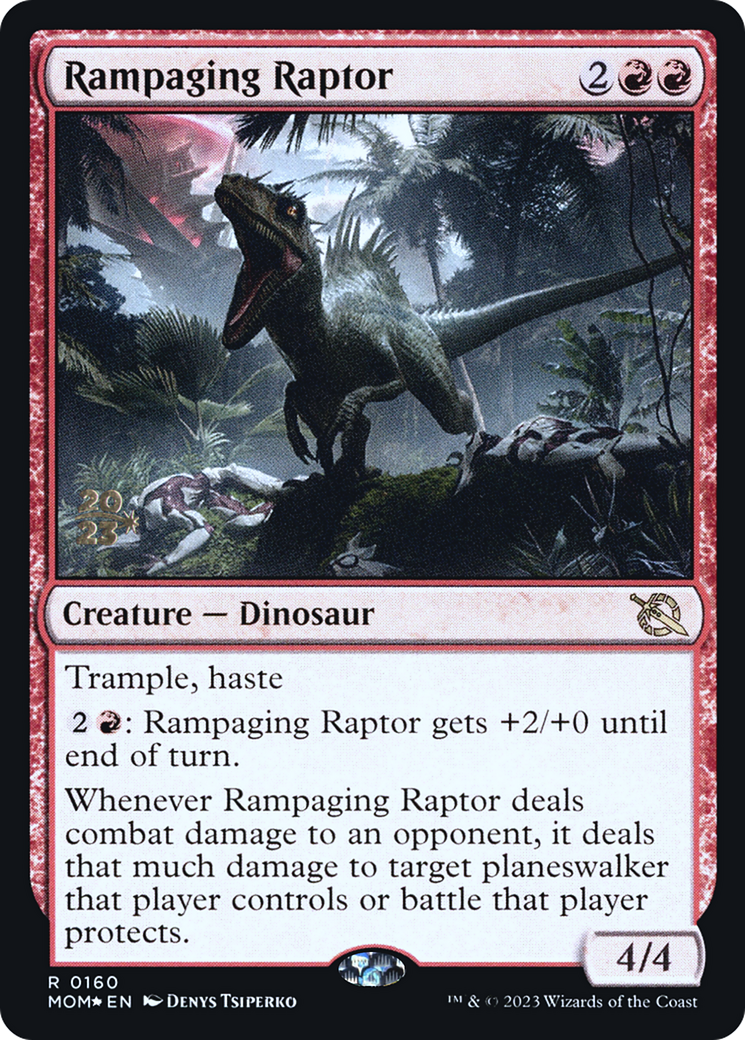 Rampaging Raptor [March of the Machine Prerelease Promos] | Exor Games Dartmouth