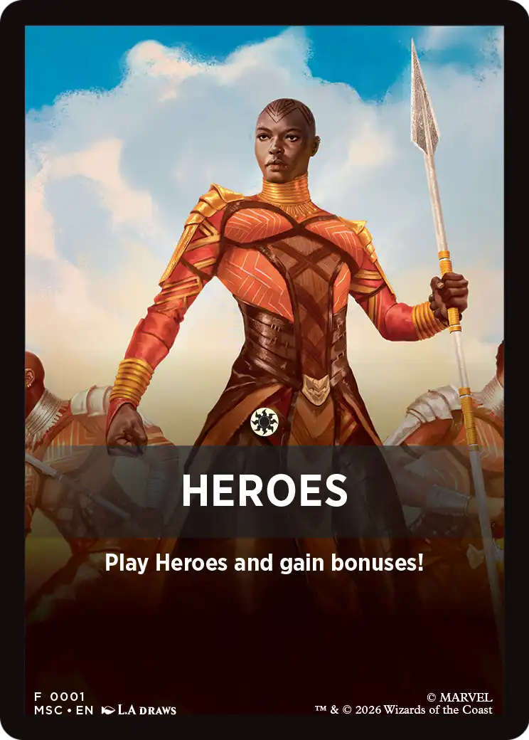 Heroes Theme Card [Marvel Super Heroes Commander] | Exor Games Dartmouth