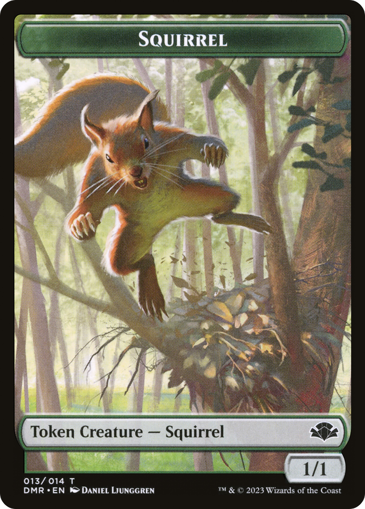 Squirrel Token [Dominaria Remastered Tokens] | Exor Games Dartmouth