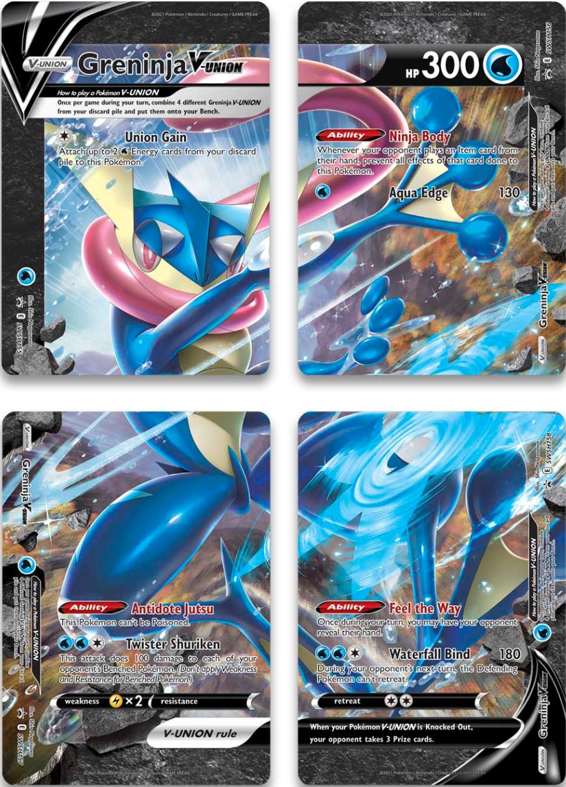 Greninja V-Union (Set of 4) [Sword & Shield: Black Star Promos] | Exor Games Dartmouth