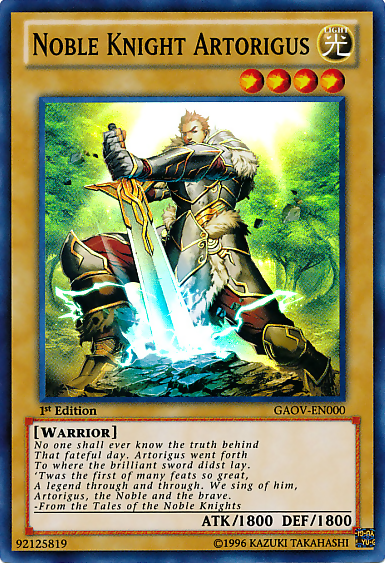 Noble Knight Artorigus [GAOV-EN000] Super Rare | Exor Games Dartmouth