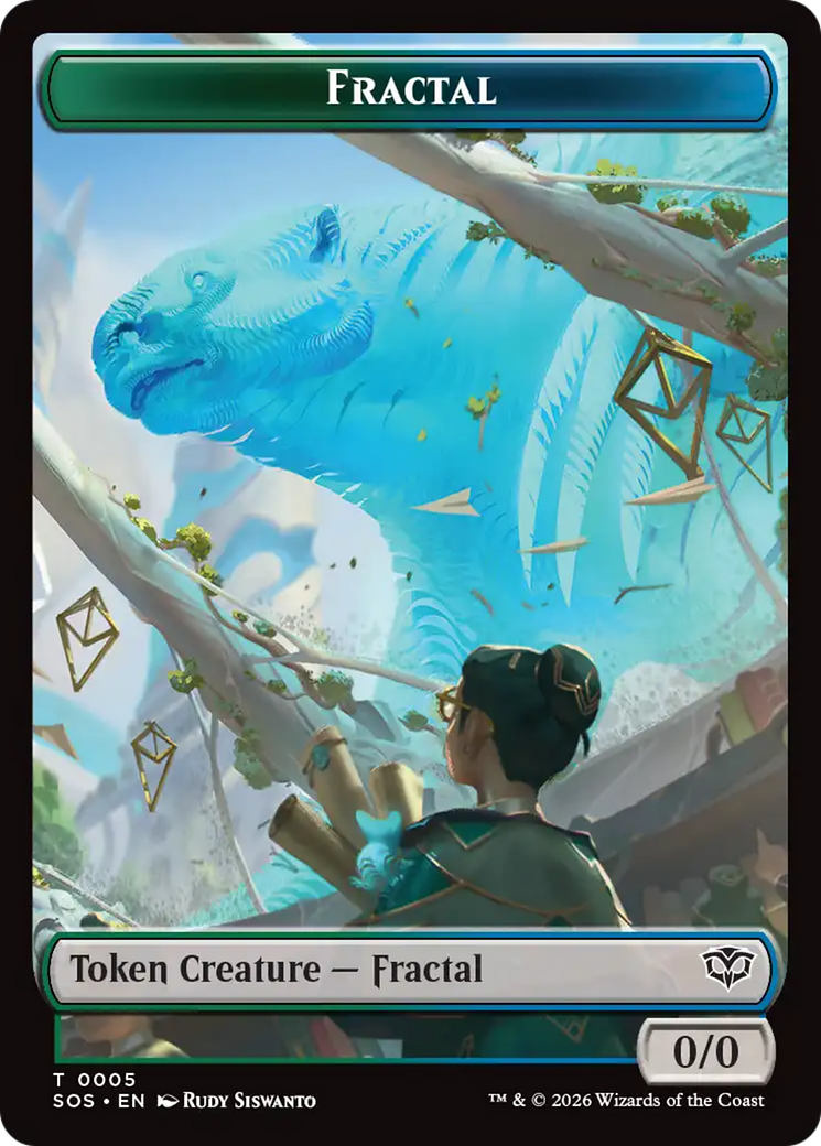 Fractal (0005) // Pest (0009) Double-Sided Token [Secrets of Strixhaven Tokens] | Exor Games Dartmouth