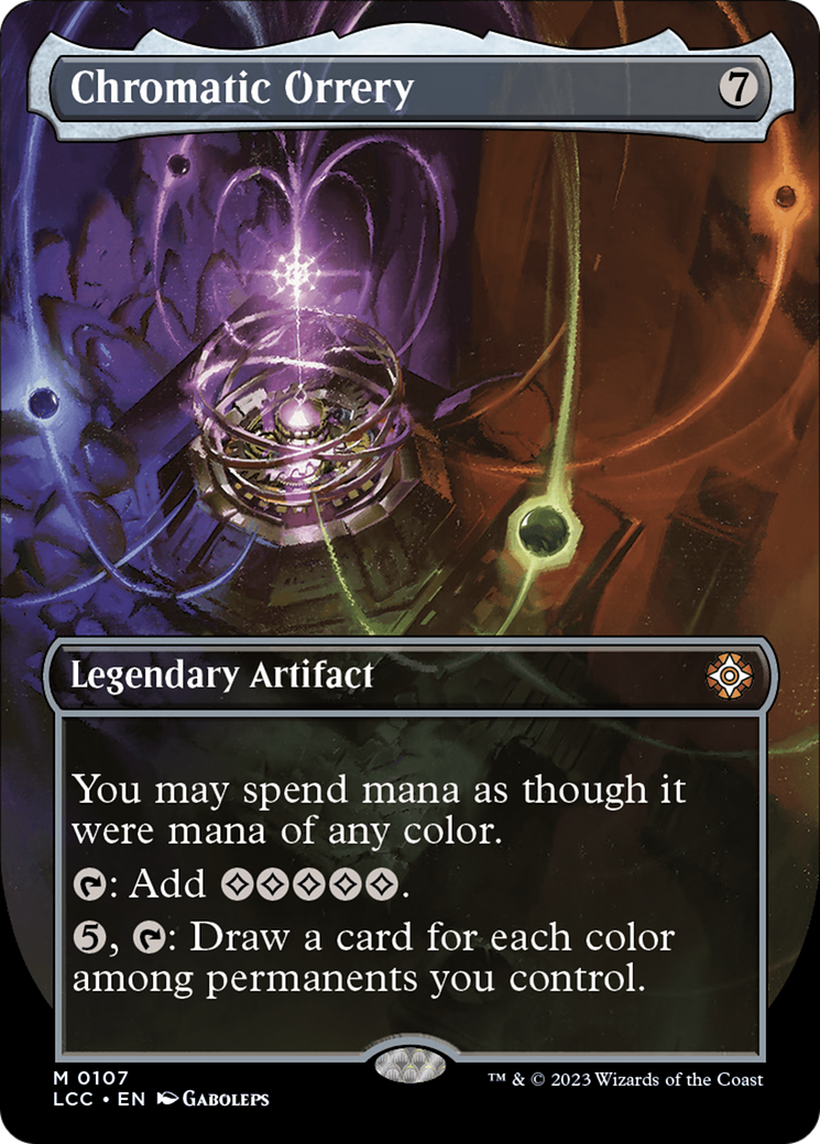 Chromatic Orrery (Borderless) [The Lost Caverns of Ixalan Commander] | Exor Games Dartmouth