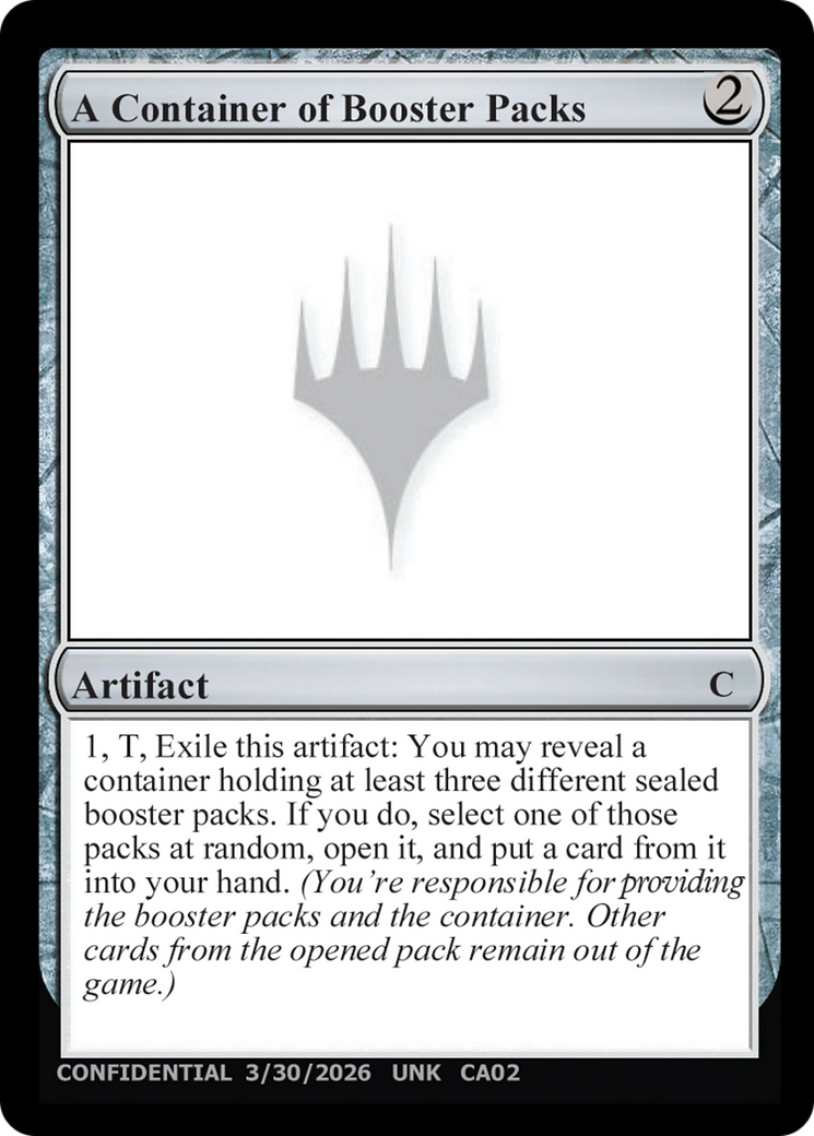 A Container of Booster Packs [Unknown Event] | Exor Games Dartmouth